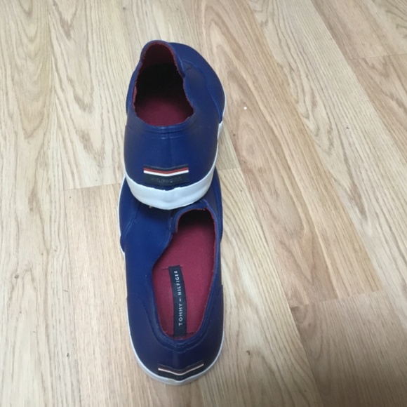 Women’s Tommy Hilfiger Blue Rubber Shoes - Picture 7 of 9